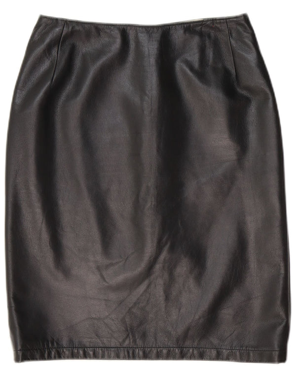 Fusta din piele pentru femei Gai Mattiolo W28 Medium Black