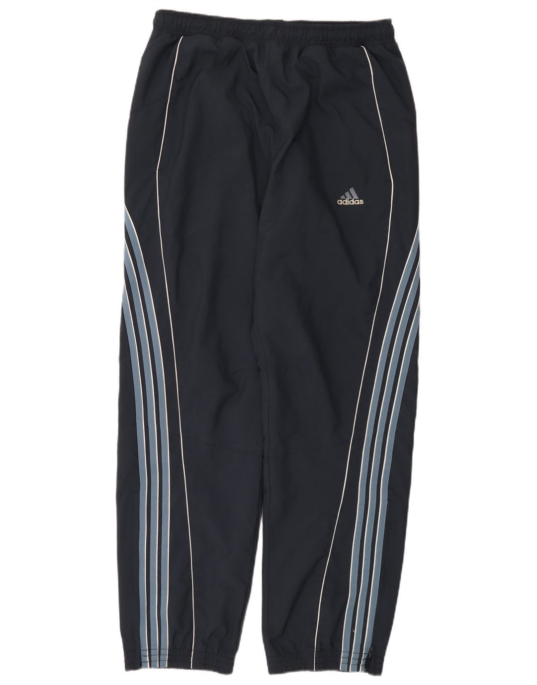 Pantaloni de trening pentru bărbați Adidas Pantaloni de jogging mari, bleumarin, poliester cu dungi