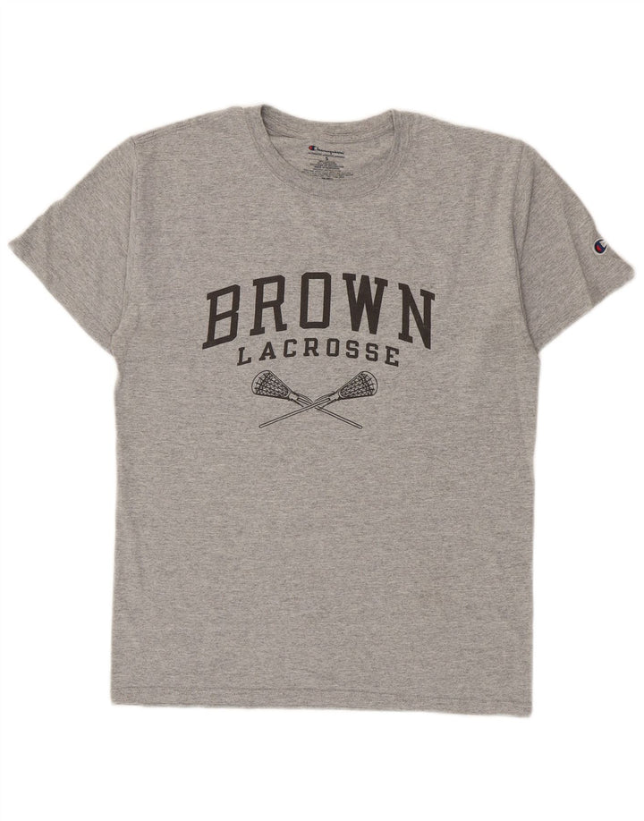 Tricou grafic pentru bărbați Champion Top mic, gri bumbac