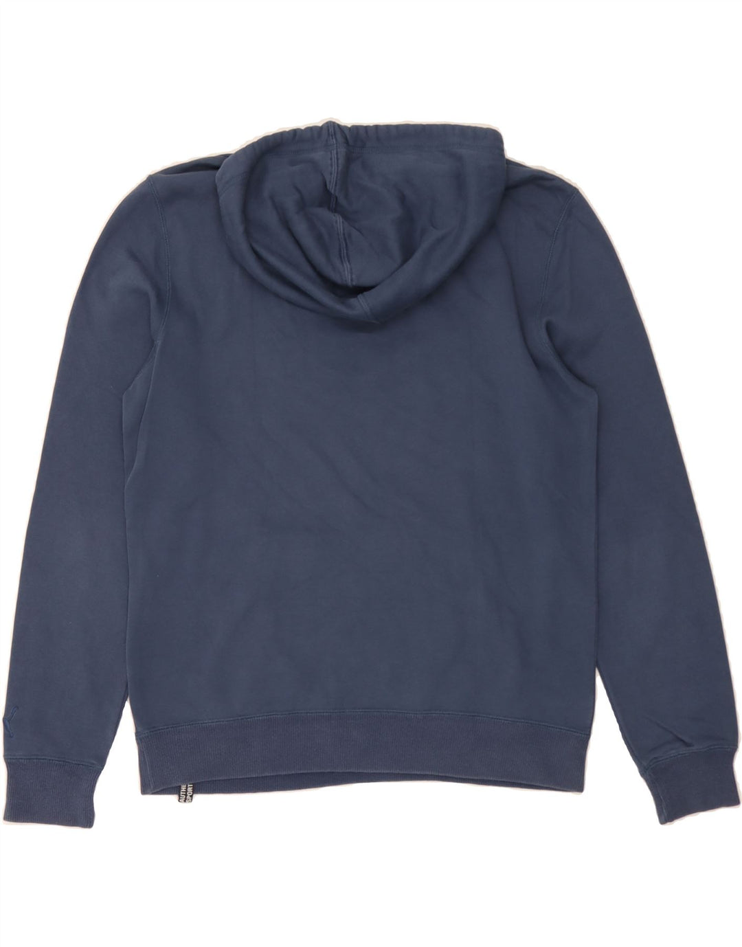 PUMA Mens Graphic Hoodie Jumper Medium Navy Blue Vintage Puma and Second-Hand Puma from Messina Hembry 