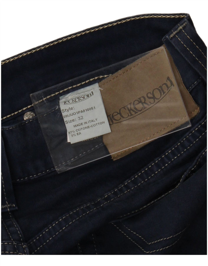 Pantaloni casual subțiri pentru bărbați JECKERSON L32 L26 Bumbac bleumarin