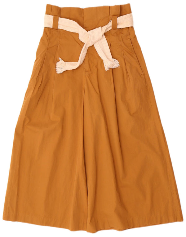 Pantaloni Zara Femei Cullotes Mici L26 L20 Bej Bumbac
