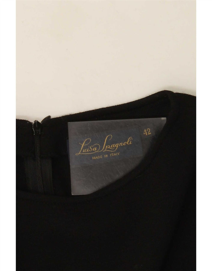 Rochie teacă cu mânecă lungă pentru femei Luisa Spagnoli IT 42 Medium Black