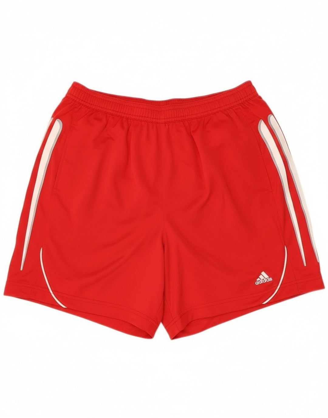 Pantaloni scurți sport pentru bărbați Adidas, poliester roșu mediu