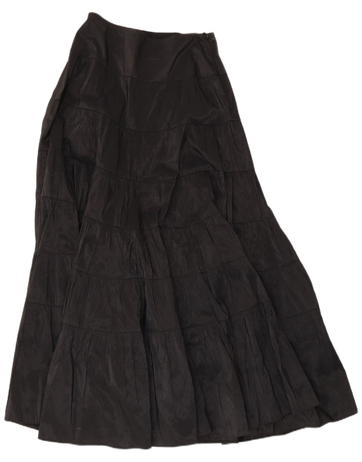 Fusta Murek pentru femei cu talie înaltă Maxi cu etaje W30 Medium Negru