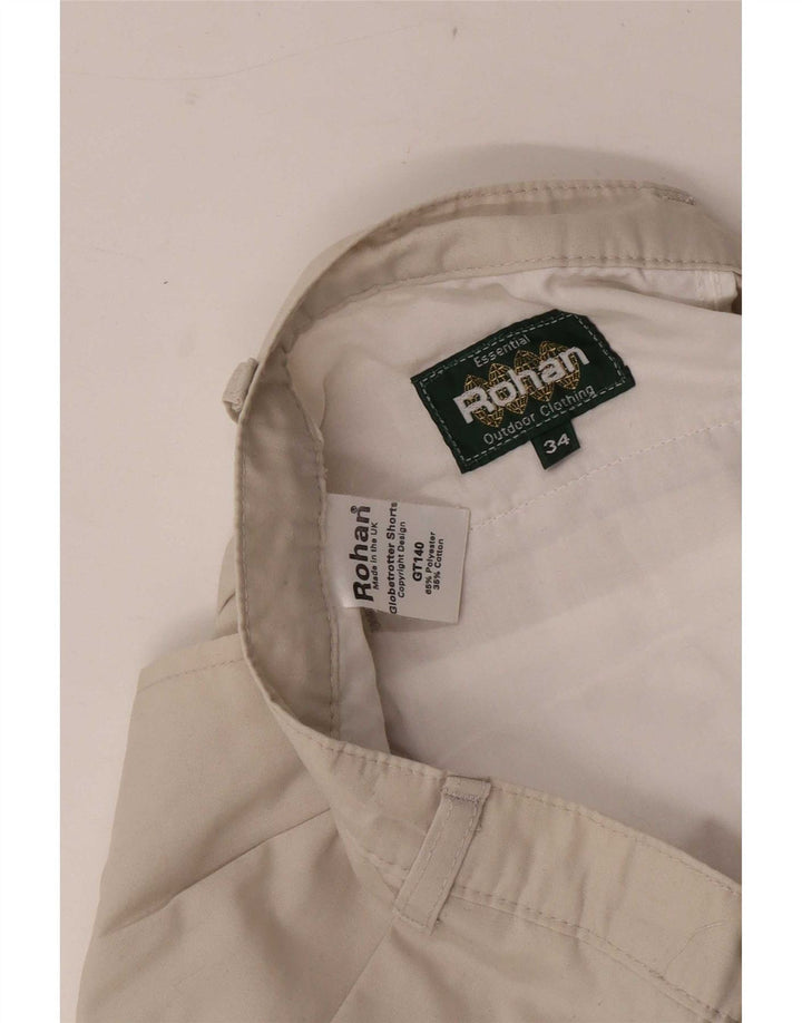 Pantaloni scurți chino pentru bărbați Rohan W34, mare, bej, poliester