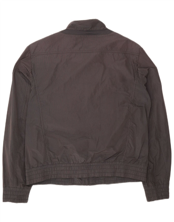 Jachetă bomber pentru bărbați Geox Respira UK 40, mare, gri, poliester cu dungi