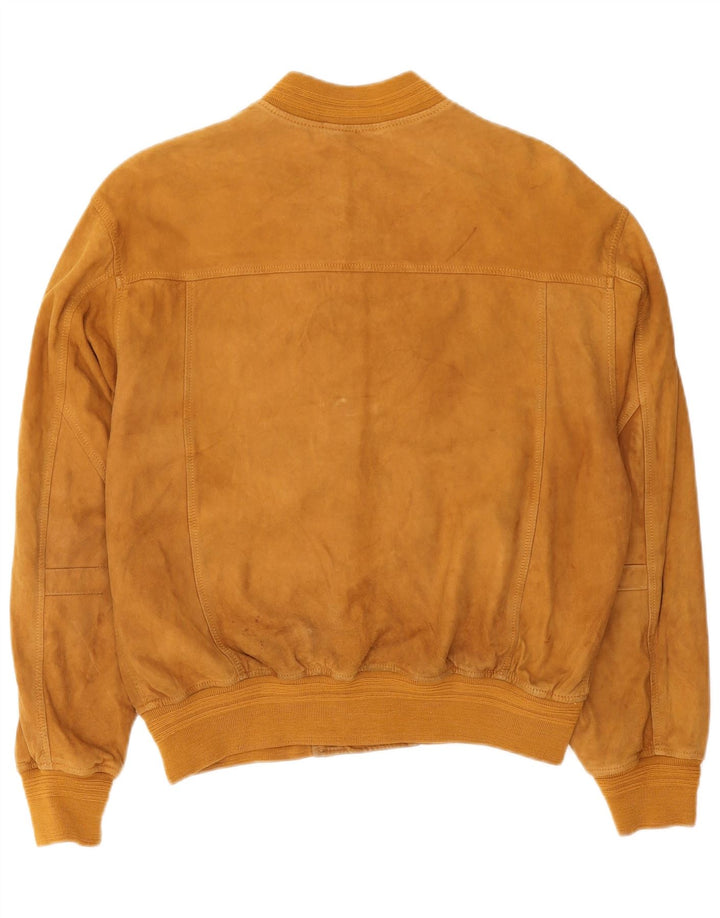 Bomber pentru bărbați Burton de piele intoarsa UK 38 Medium Brown Leather