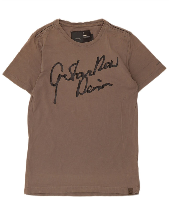 Tricou grafic G-Star pentru bărbați Top mic maro bumbac