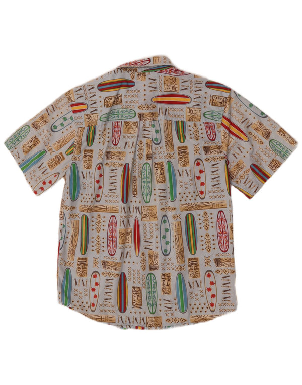 Cămașă cu model abstract băieți Old Navy 14-15 ani XL albastru hawaian