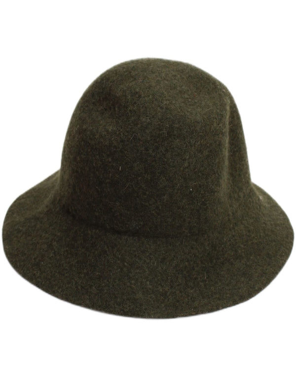 VINTAGE Womens Knit Bucket Hat One Size Khaki Classic