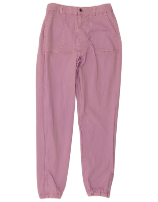 Marks & Spencer Joggeri pentru femei Pantaloni chino UK 10 Small W28 L28 Roz