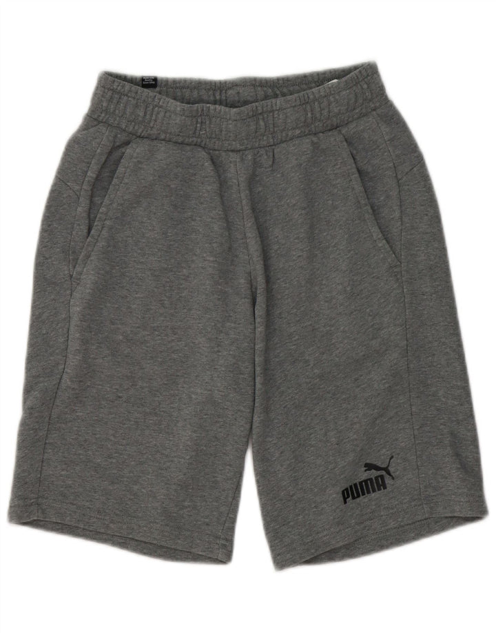 Pantaloni scurti sport PUMA pentru bărbați, bumbac cu pete gri mici