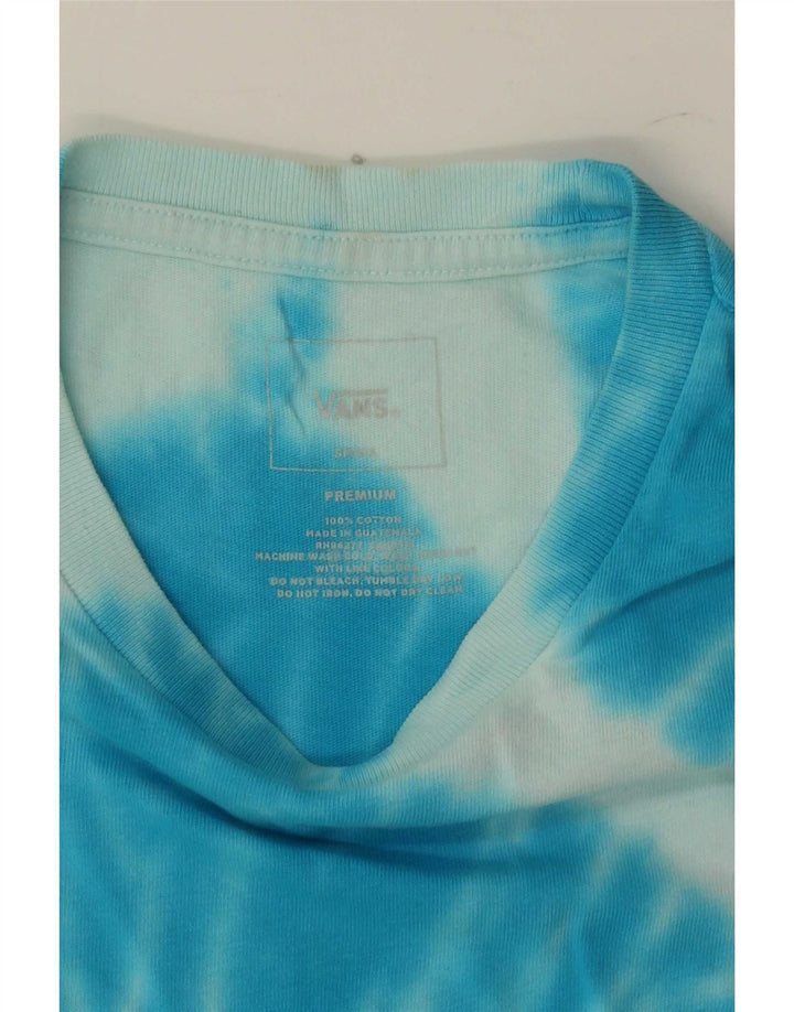 Tricou pentru bărbați Vans Top mic albastru Tie Dye Bumbac