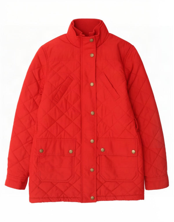 Palton matlasat pentru femei Ralph Lauren UK 6 XS poliester roșu