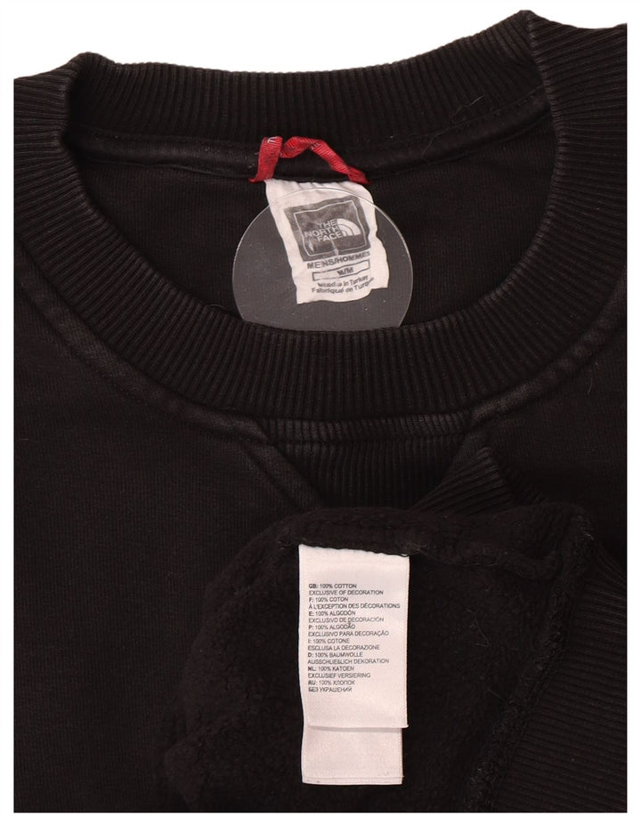 Pulover grafic pentru bărbați The North Face, bumbac mediu negru