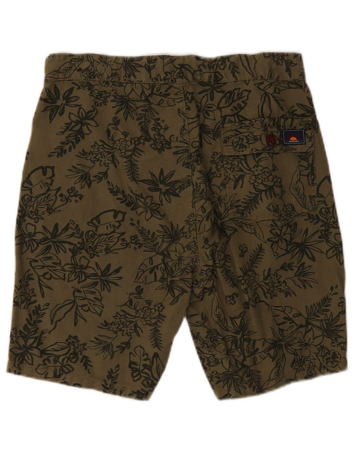 Pantaloni scurți chino pentru bărbați Superdry W30 Medium Khaki Floral