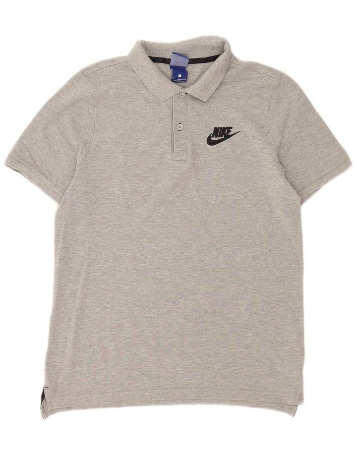 Tricou polo Nike pentru bărbați, bumbac gri mic