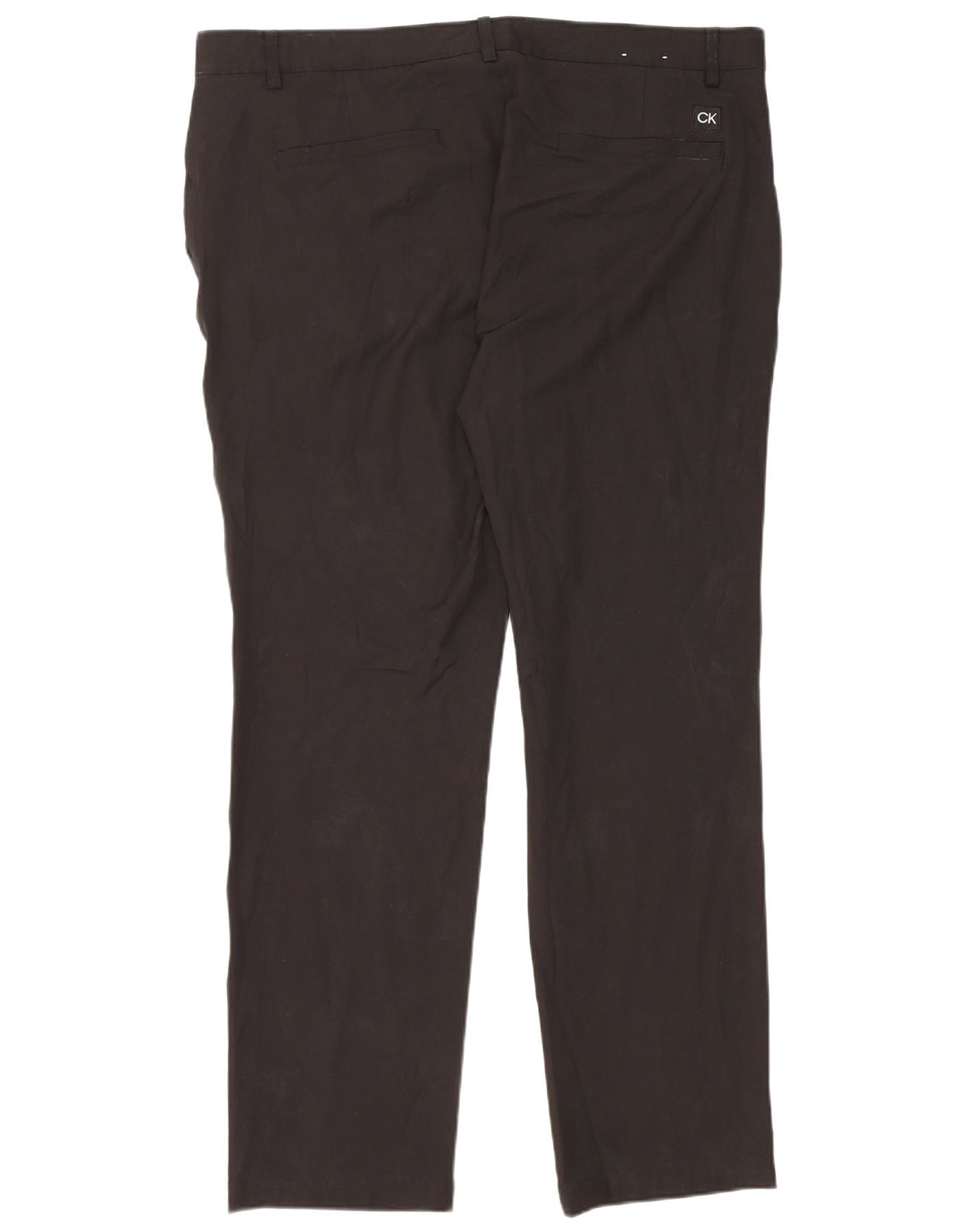 Pantaloni chino drepți Calvin Klein pentru bărbați L42 L33 Poliester negru