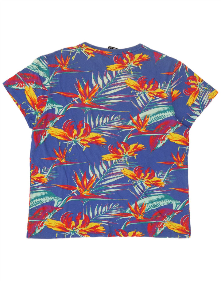 Tricou grafic pentru bărbați SUPERDRY Top 2XL Albastru Floral