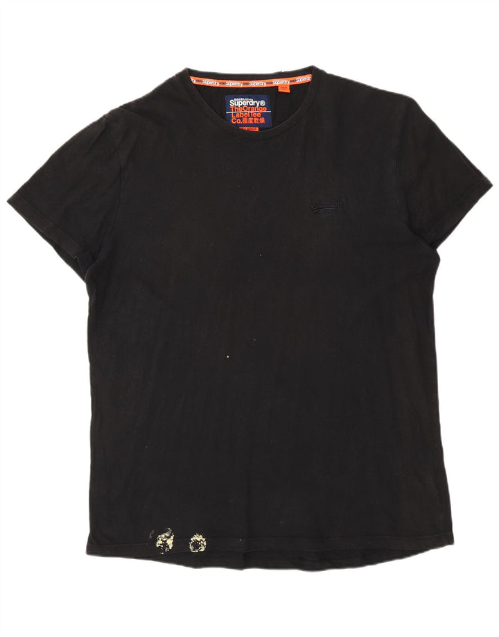 Tricou Superdry pentru bărbați Top XL bumbac negru