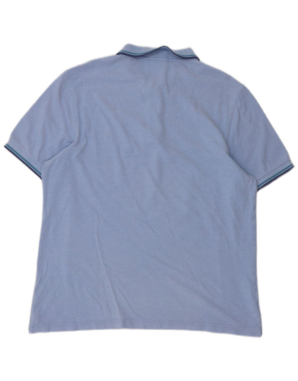 Cămașă polo pentru bărbați Fred Perry, slim, 2XL, bumbac cu dungi albastre