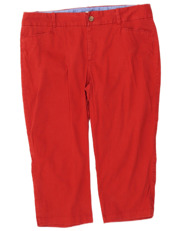 Pantaloni capri drepti Dockers pentru femei US 18 2XL W40 L21 bumbac roșu