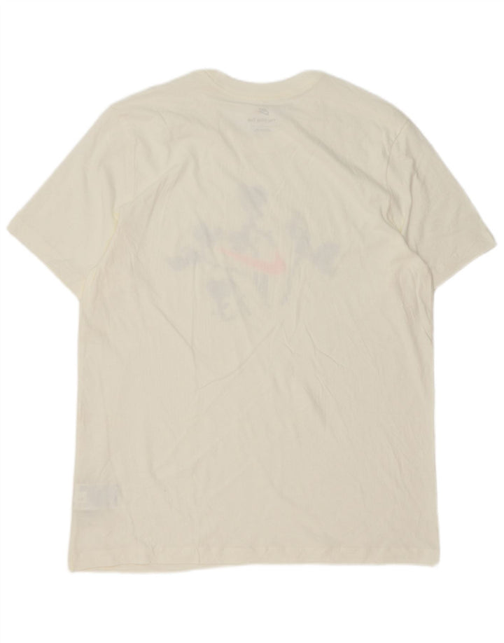 Tricou grafic Nike pentru bărbați Top mare din bumbac alb