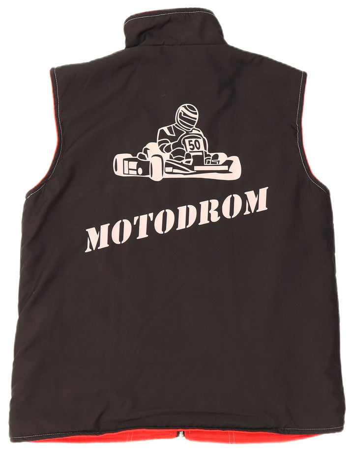 Gilet grafic reversibil pentru bărbați Lotto UK 36 Poliester negru mic