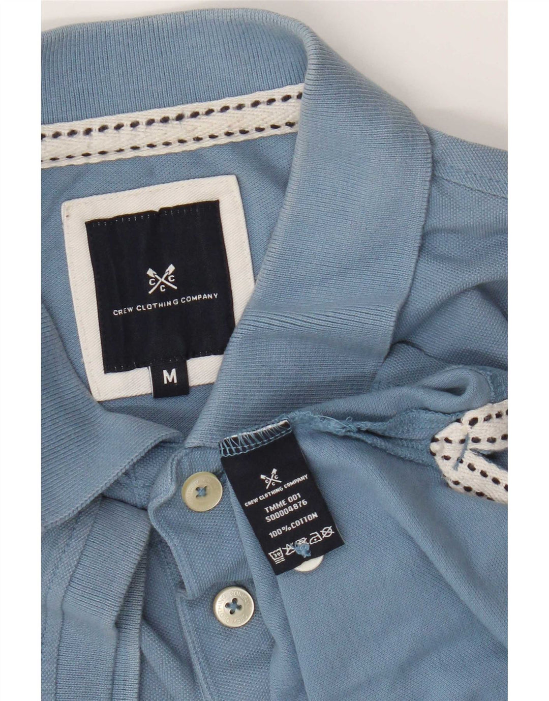 Crew Clothing Tricou polo pentru bărbați Bumbac albastru mediu