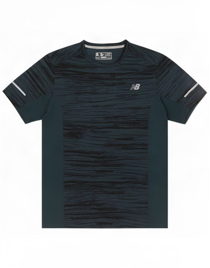 T-shirt pentru bărbați New Balance Top Medium Green Flecked Polyester