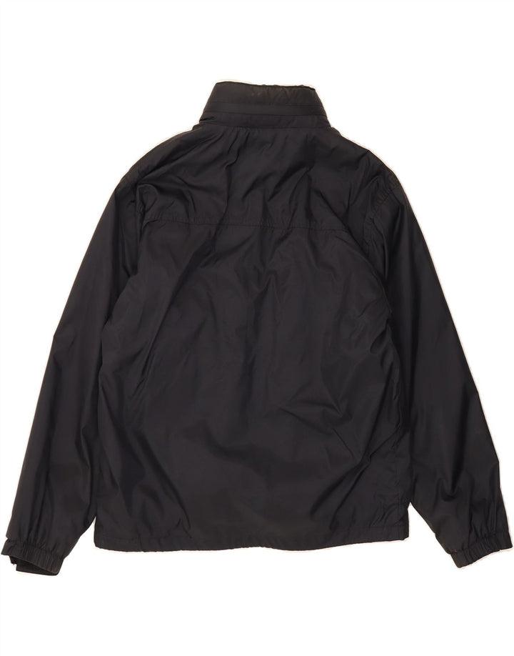 FILA Mens Hooded Windbreaker Jacket UK 36 Small Navy Blue Polyamide Vintage Fila and Second-Hand Fila from Messina Hembry 