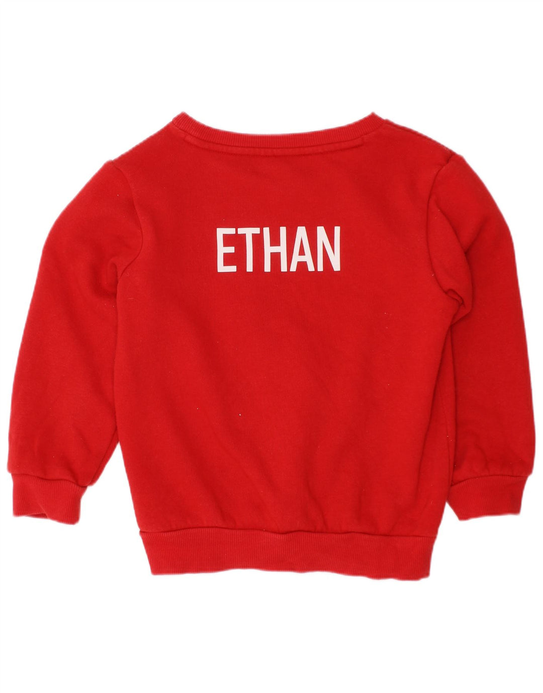 Adidas Băieți Pulover Grafic Pulover 3-4 Ani Bumbac Roșu