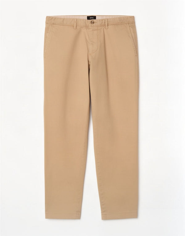 Pantaloni chino drepți pentru bărbați Hugo Boss EU 48 Medium W32 L30 Bej Bumbac