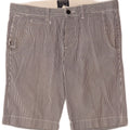 Pantaloni scurți chino pentru bărbați Woolrich W33, bumbac cu dungi, albastru marin mediu