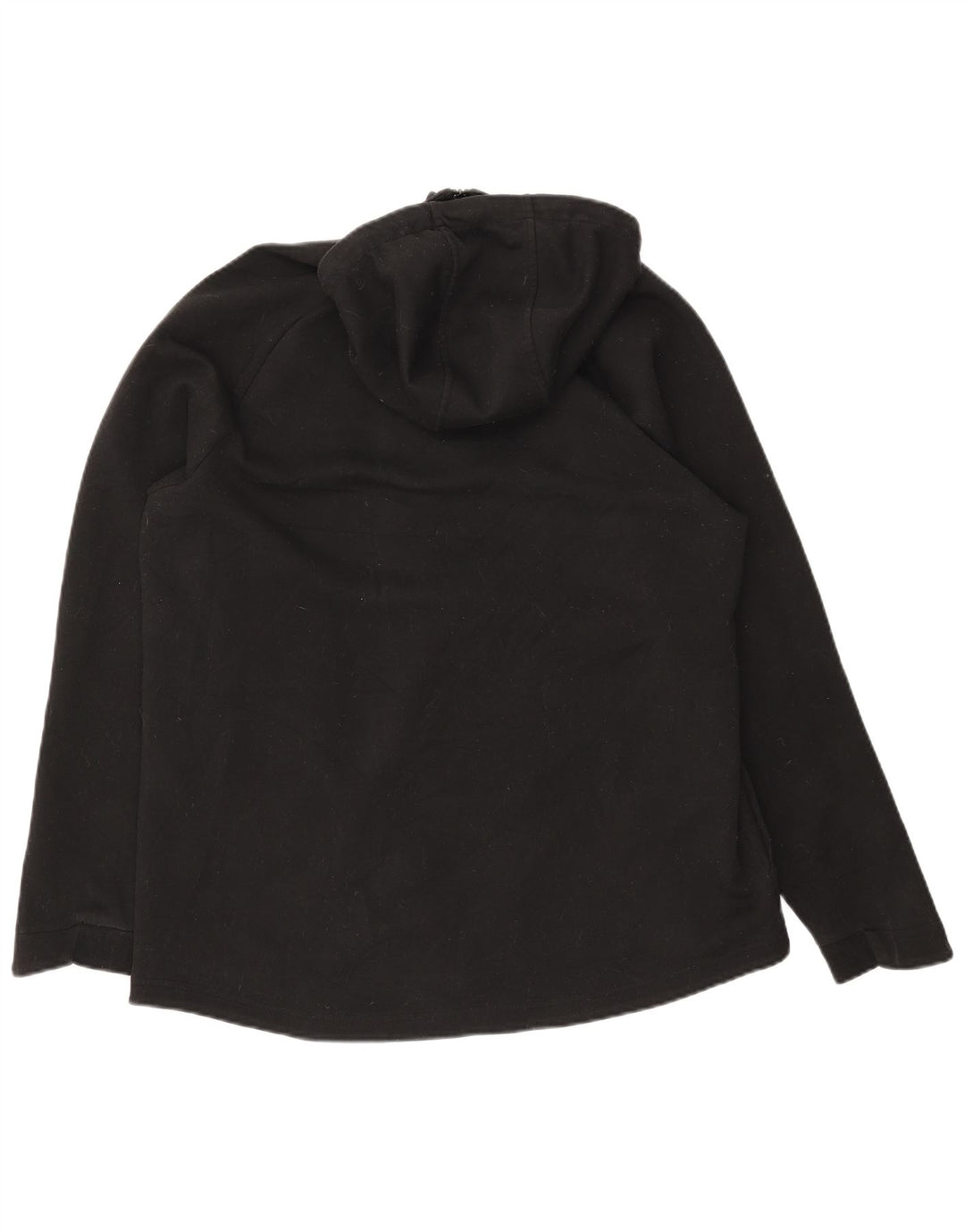 RUSSELL ATHLETIC Pulover cu capota cu fermoar pentru bărbați Marea Britanie 42/44 Poliester negru mare