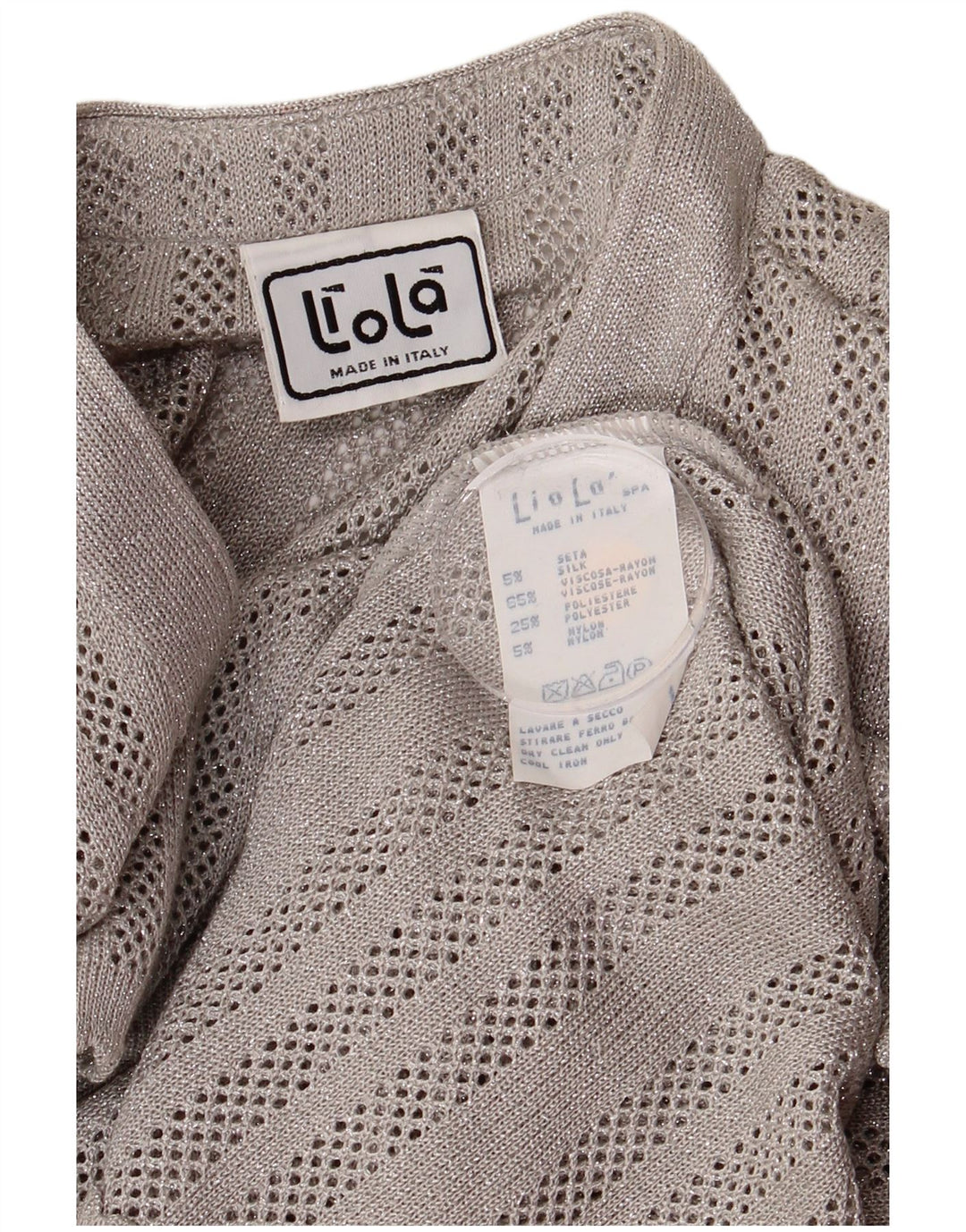 Pulover cardigan pentru femei LIOLA UK 12, gri mediu, viscoză cu pete