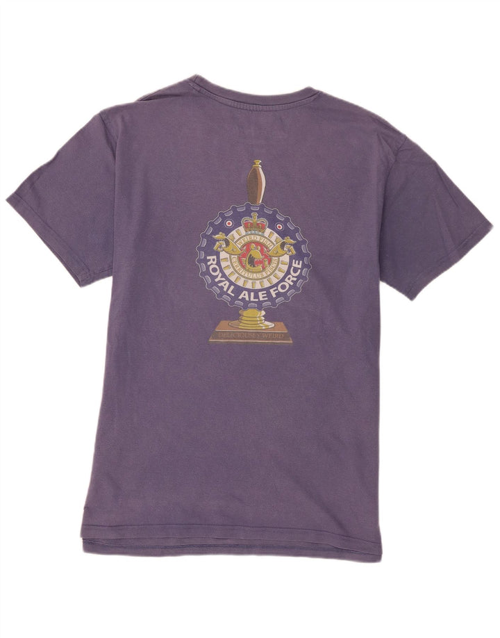 Tricou grafic pentru bărbați Weird Fish Top mare din bumbac violet