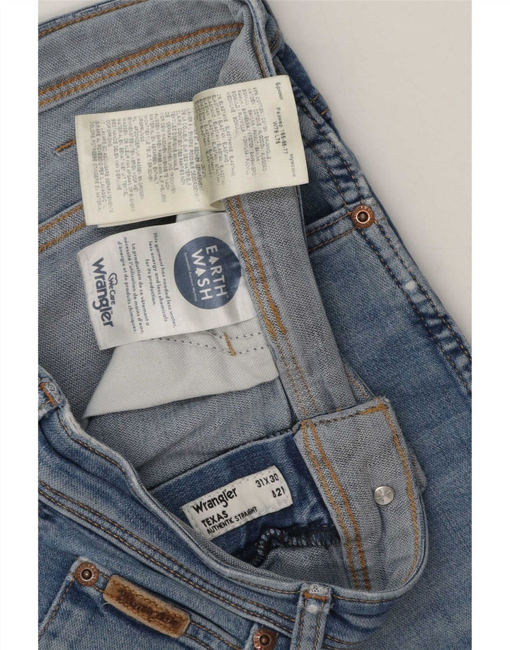 Blugi drepte pentru bărbați Wrangler Texas W31 L30 Bumbac albastru