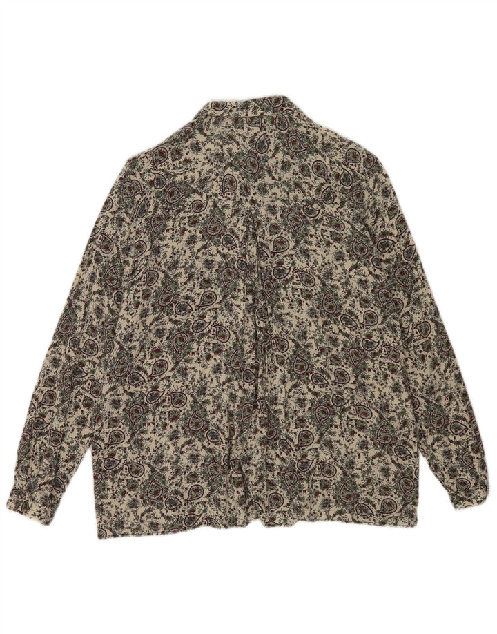Cămașă pentru femei Zara UK 10 Small Beige Paisley