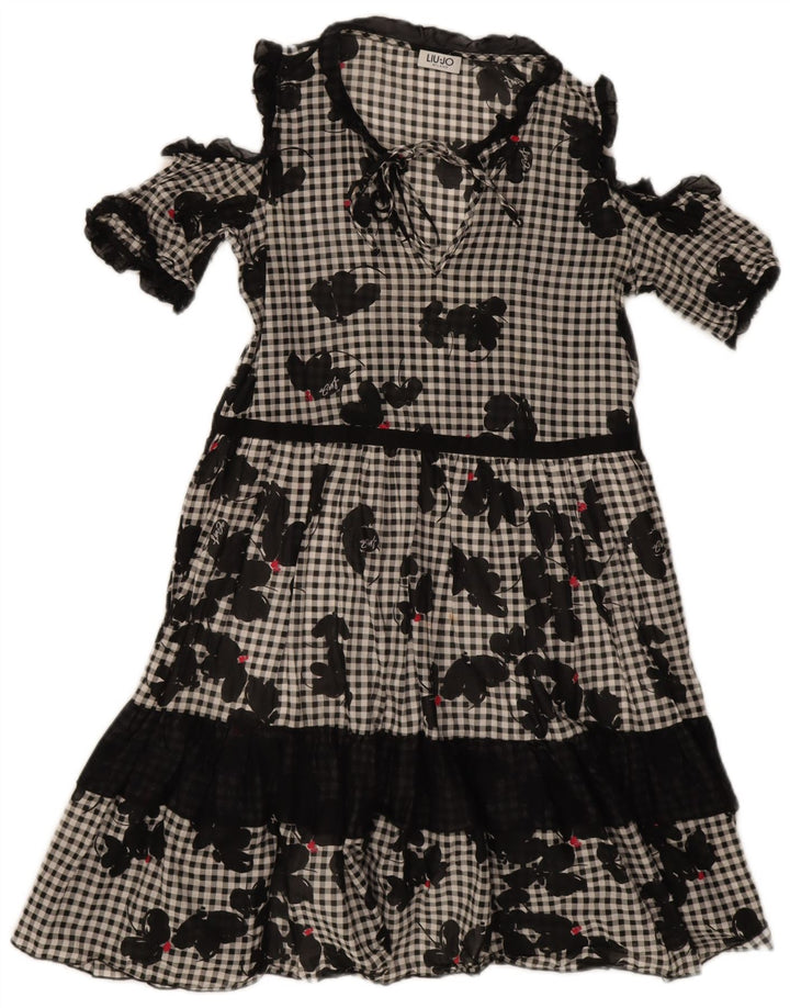 Rochie pentru femei Liu Jo IT 42 Medium Black Gingham Bumbac