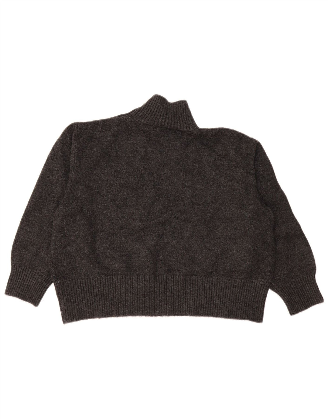 Pulover oversize pentru femei Zara, cu nasturi, cu gât, UK 10 Mic Gri