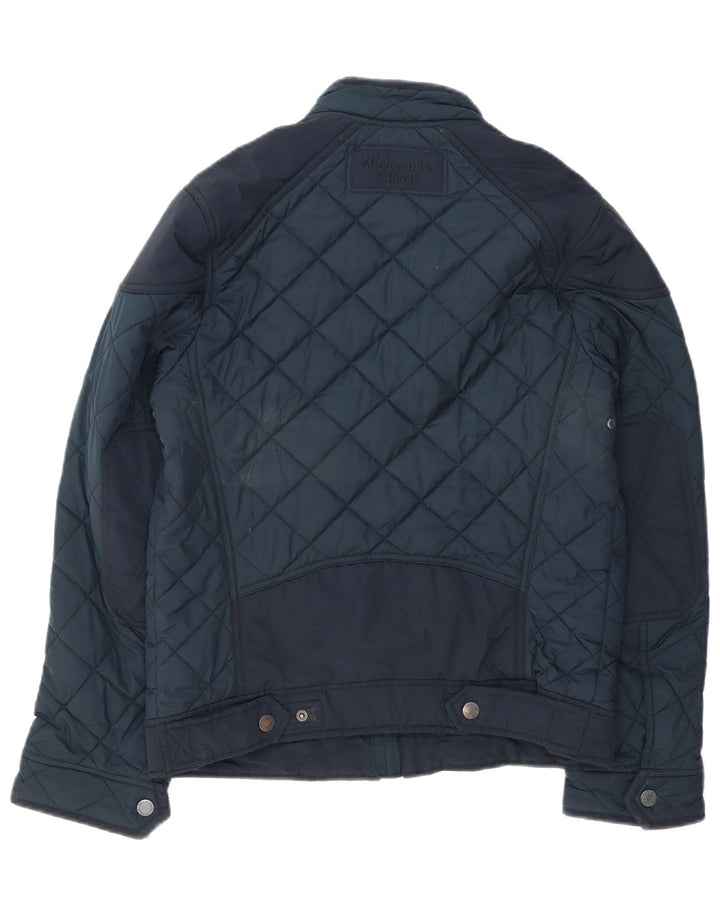 Jachetă matlasată pentru bărbați Abercrombie & Fitch UK 36 Poliester bleumarin mic