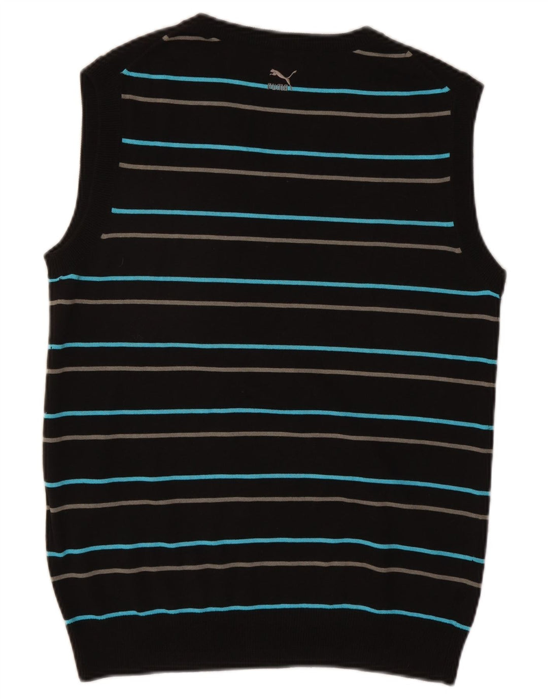 Puma Mens Vest Tank Top Bumbac cu dungi negre medii