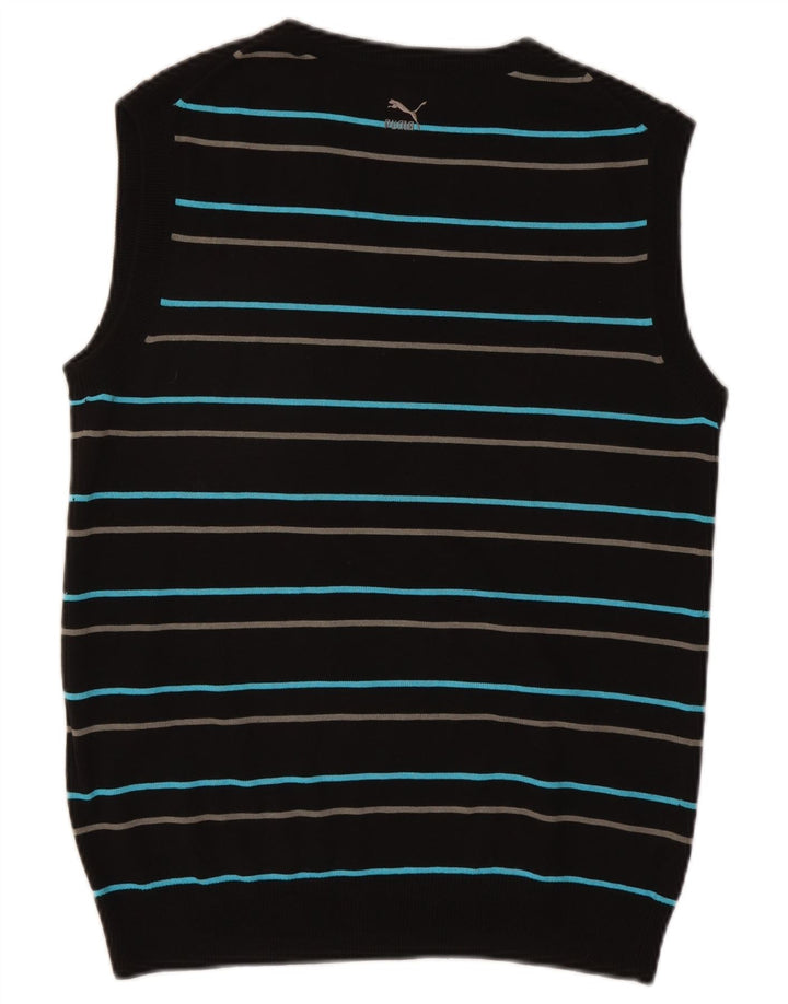 Puma Mens Vest Tank Top Bumbac cu dungi negre medii