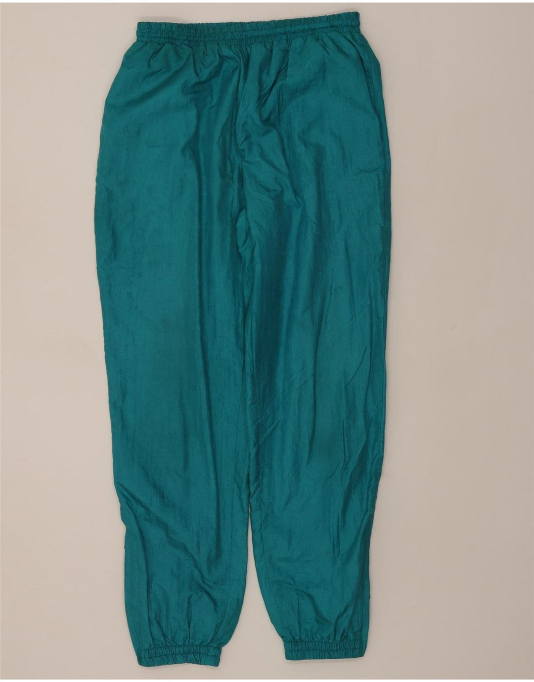 VINTAGE Mens Tracksuit Trousers Joggers UK 36 Small Turquoise Polyester Vintage Vintage and Second-Hand Vintage from Messina Hembry 