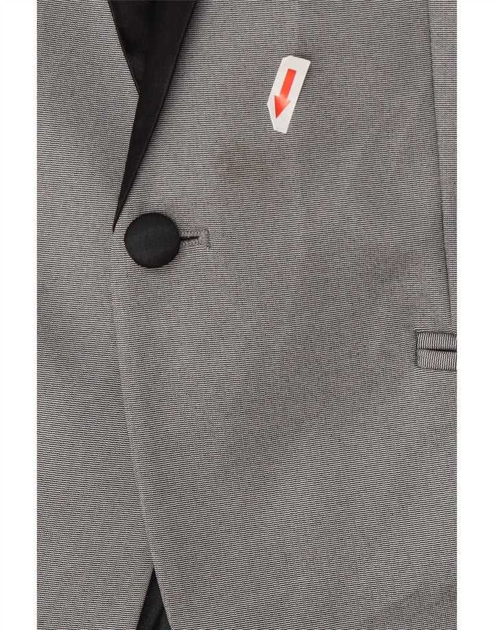 Jachetă blazer pentru bărbați Zara, cu 1 nasture, UK 36, poliester, gri mic