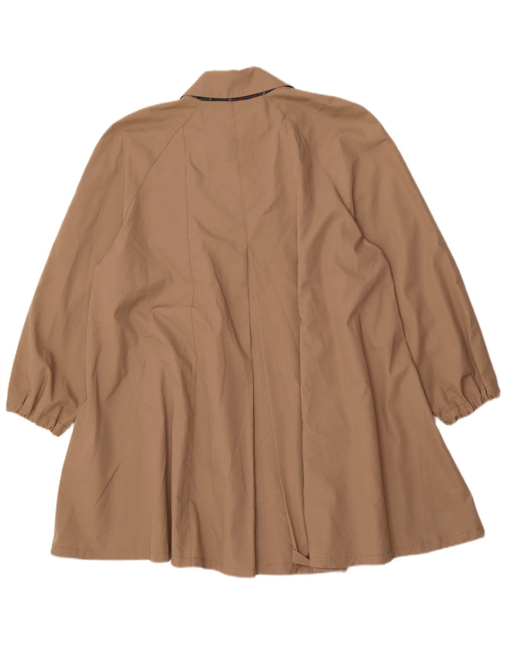 Trenci supradimensionat pentru femei vintage UK 18 XL poliester bej