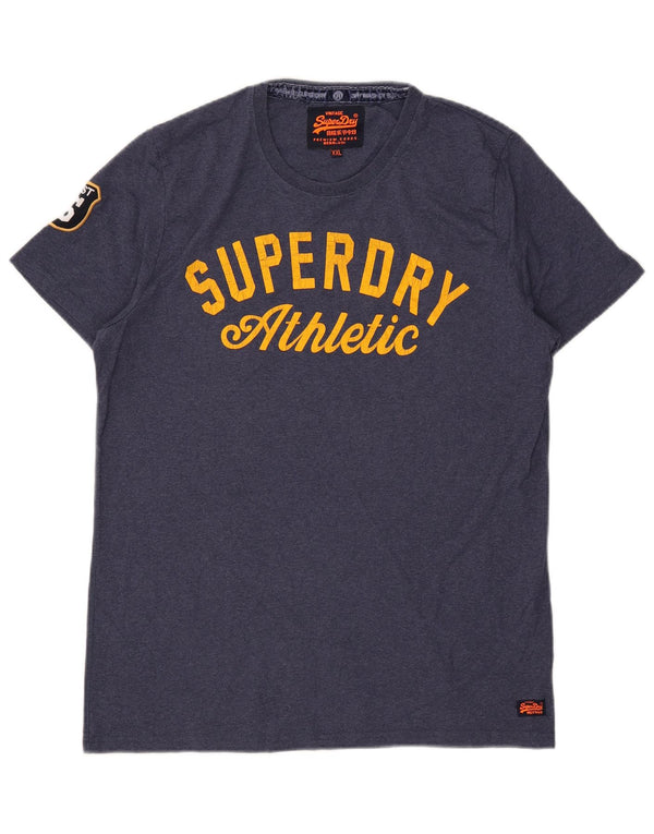 Tricou grafic pentru bărbați Superdry Top 2XL poliester bleumarin