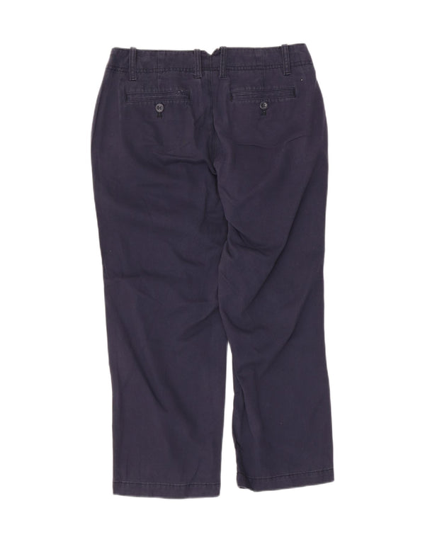 Pantaloni tăiați drept pentru femei Eddie Bauer US 2 XS W30 L23 bleumarin